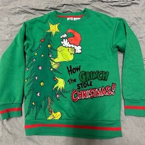 Kids Grinch Christmas Sweatshirt 6/7 – “How The Grinch Stole Christmas” Holiday